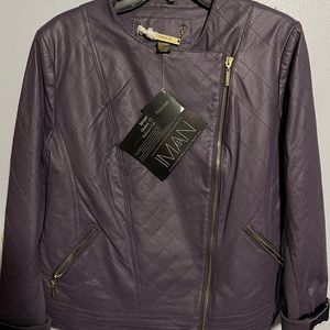 Iman Global Chic Platinum Collection purple jacket